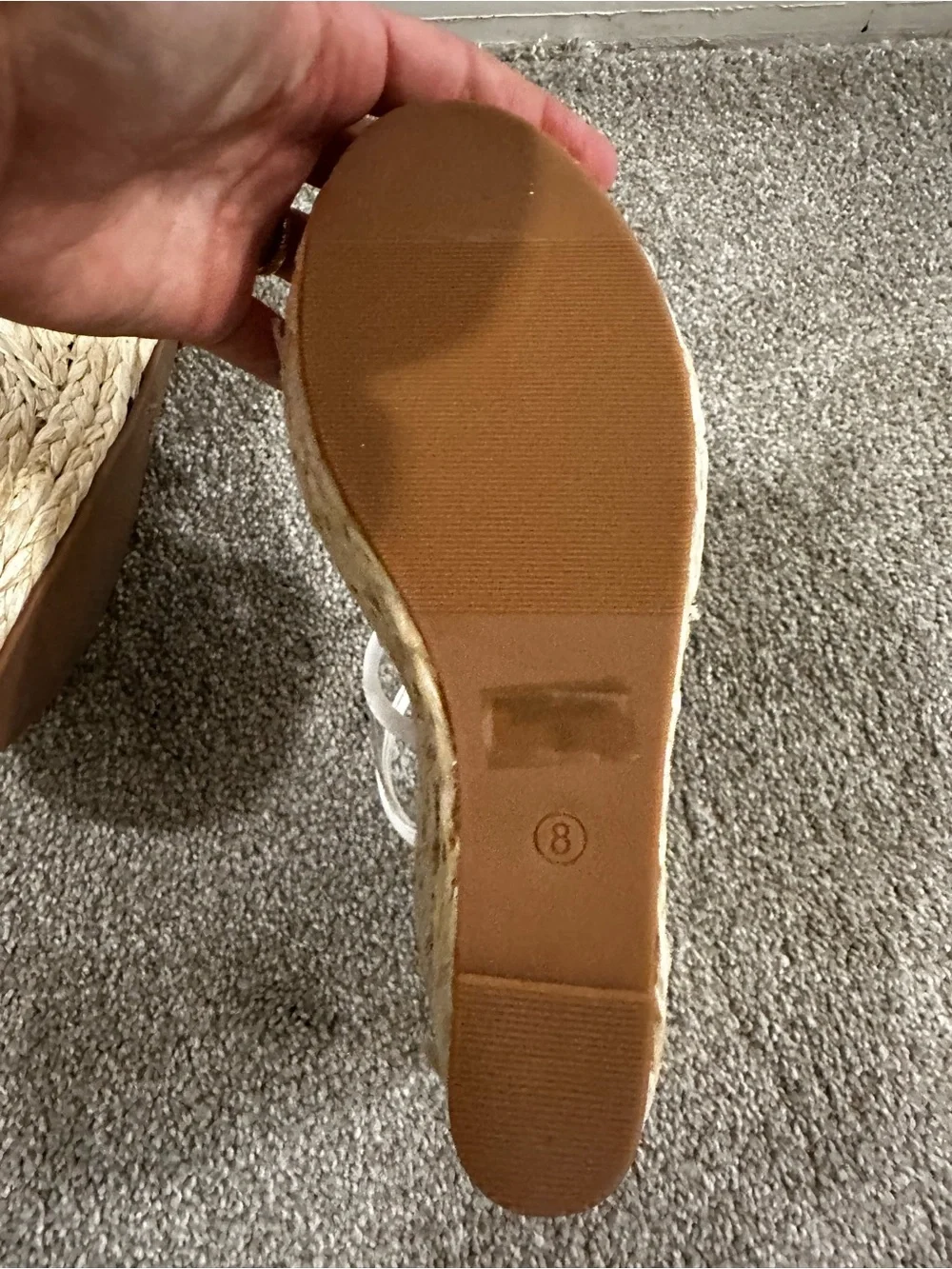 White Strappy Espadrille Platform Sandals